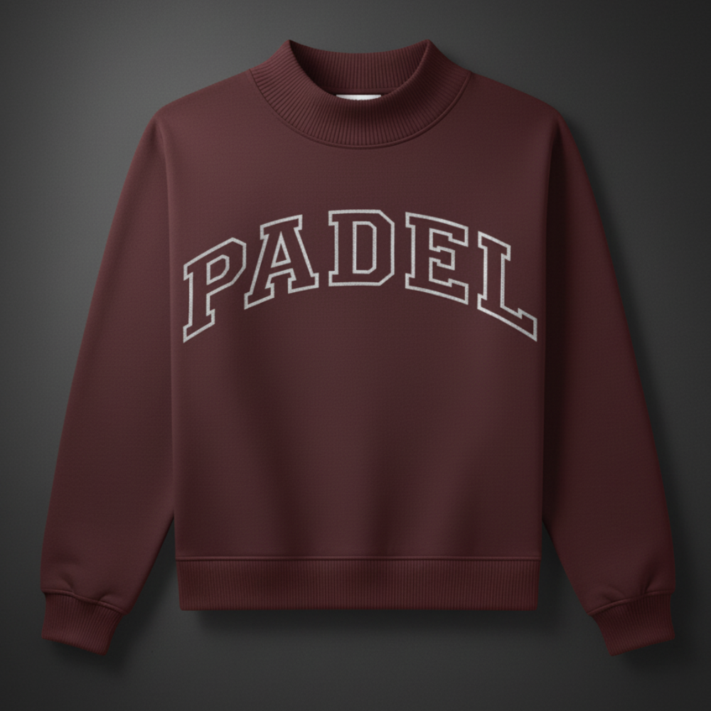 Padel Varsity Mock Neck Sweatshirt